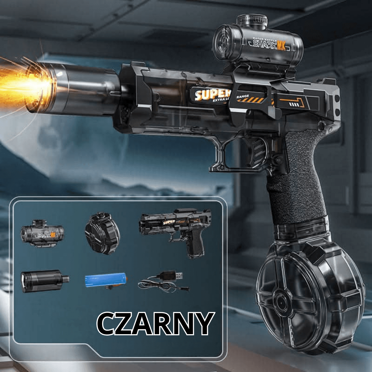 🌊 Automatyczny pistolet na wodę – letnie szaleństwo!