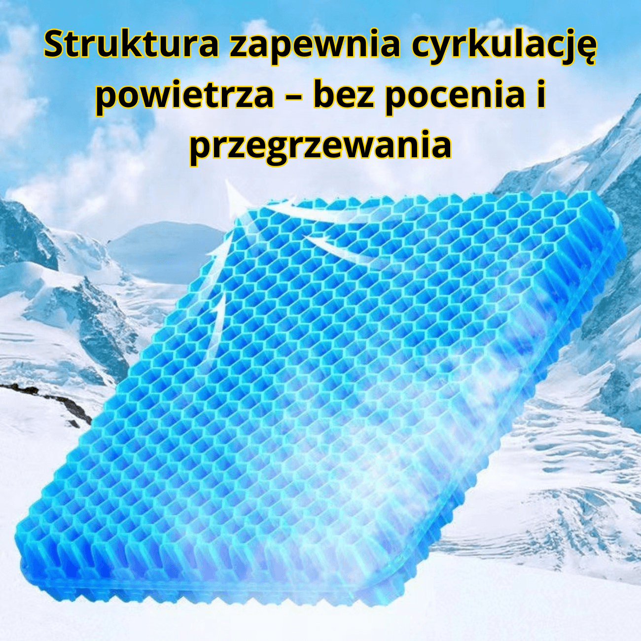 🪑 Poduszka żelowa SilkMat do siedzenia – Komfort, który czuć od razu! 🪑