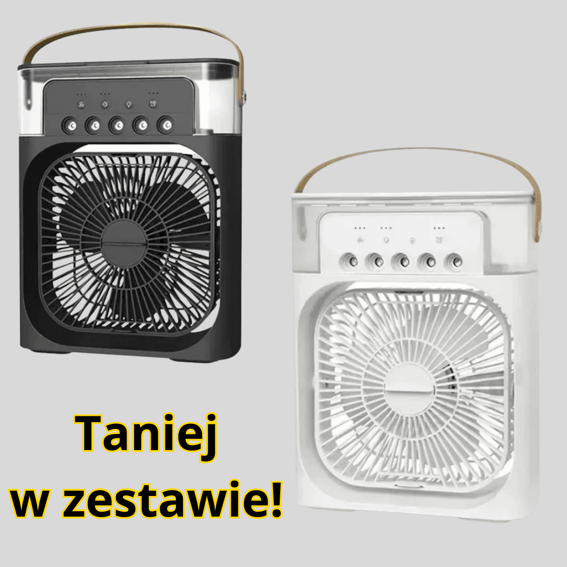 🌬️ Wiatrak Klimek 3w1 – Chłodzi, Nawilża i Świeci! 🌟