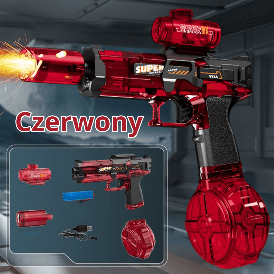 🌊 Automatyczny pistolet na wodę – letnie szaleństwo!