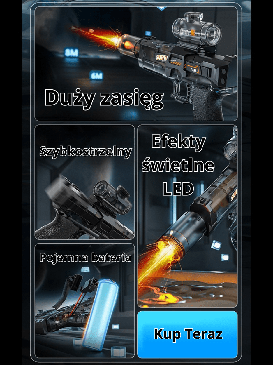 🌊 Automatyczny pistolet na wodę – letnie szaleństwo!